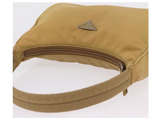 PRADA Accessory Pouch Nylon Beige Silver - vista 8