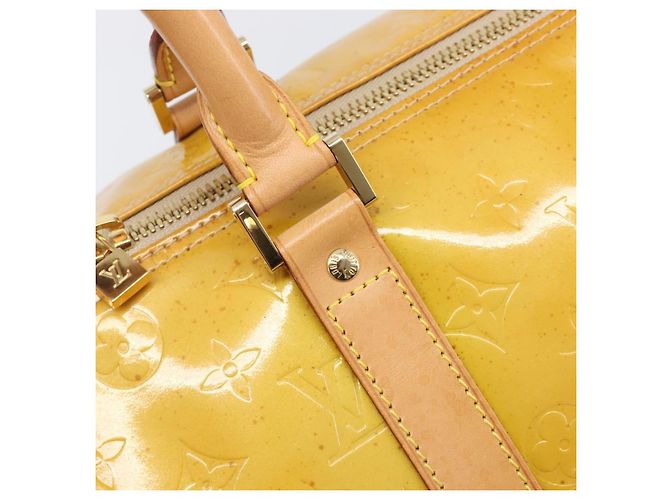 LOUIS VUITTON Monogram Vernis Mercer Boston Bag Beige M91000 LV - vista 18