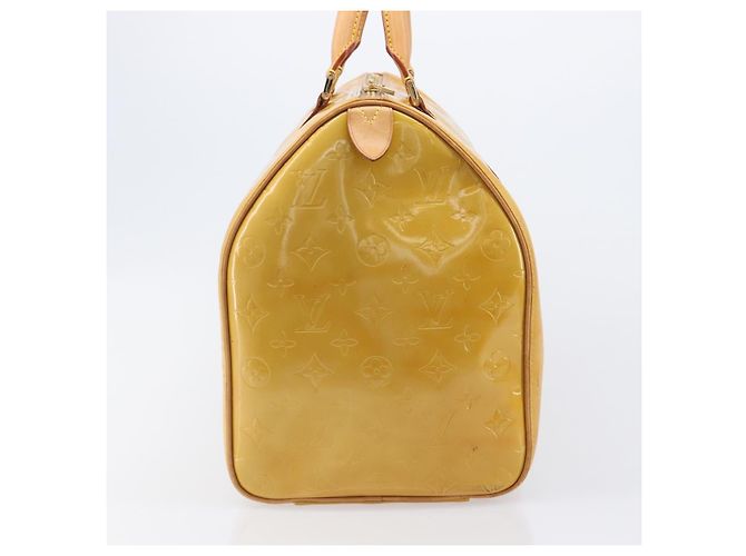 LOUIS VUITTON Monogram Vernis Mercer Boston Bag Beige M91000 LV - vista 3