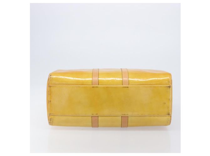 LOUIS VUITTON Monogram Vernis Mercer Boston Bag Beige M91000 LV - vista 5