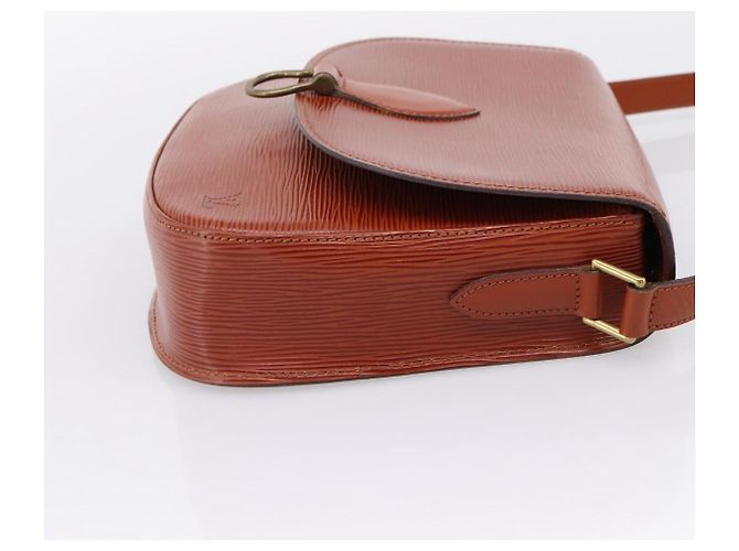 Saint-Cloud LOUIS VUITTON Epi Saint Cloud GM Shoulder Bag Brown M52193 LV - vista 4