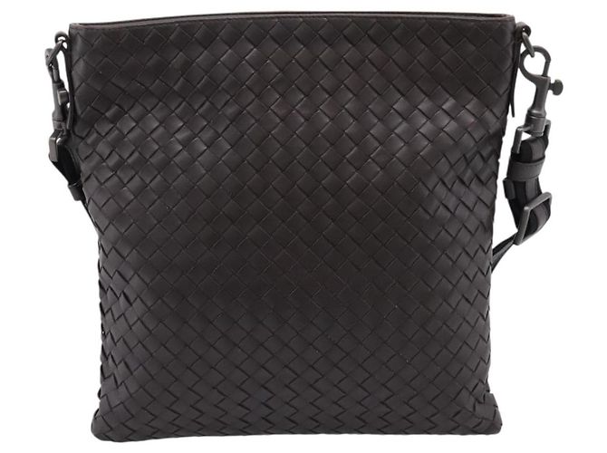 Bottega Veneta INTRECCIATO Shoulder Bag Leather Brown - vista 13