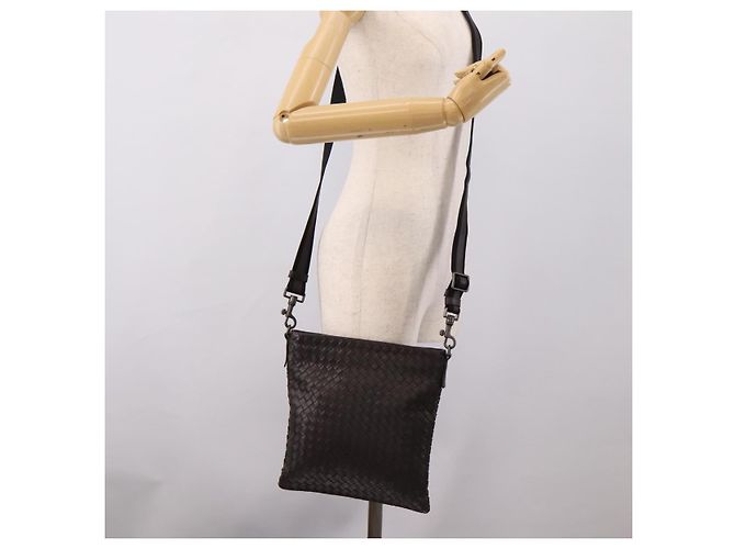 Bottega Veneta INTRECCIATO Shoulder Bag Leather Brown - vista 21