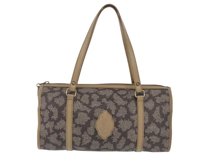 Autre Marque Saint Laurent Tote Bag PVC Canvas Gray Gold - vista 2