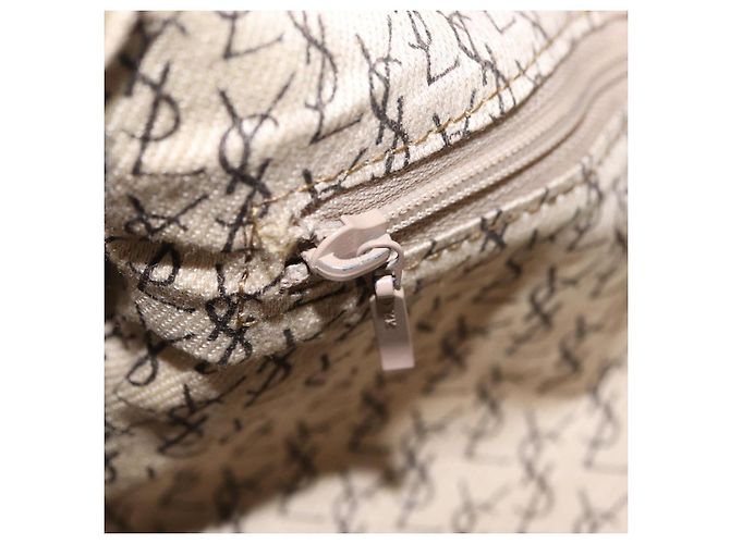 Autre Marque Saint Laurent Tote Bag PVC Canvas Gray Gold - vista 23