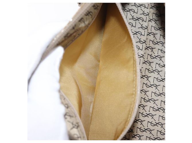 Autre Marque Saint Laurent Tote Bag PVC Canvas Gray Gold - vista 24