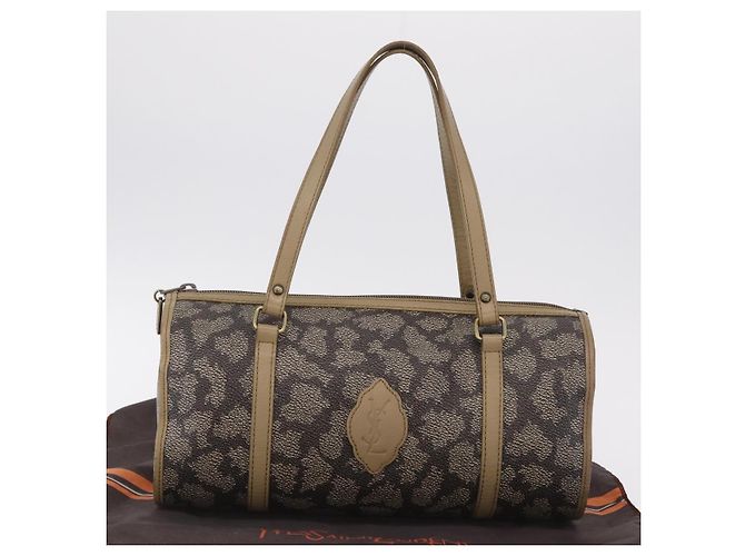 Autre Marque Saint Laurent Tote Bag PVC Canvas Gray Gold - vista 26