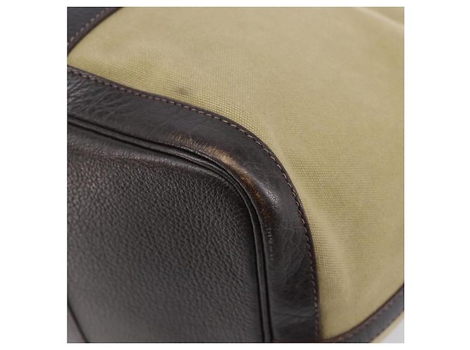 Hermès HERMES Garden Party 36 Hand Bag Canvas Beige Silver - vista 14