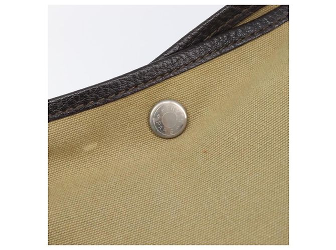 Hermès HERMES Garden Party 36 Hand Bag Canvas Beige Silver - vista 17