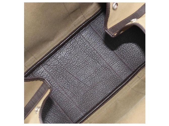 Hermès HERMES Garden Party 36 Hand Bag Canvas Beige Silver - vista 18