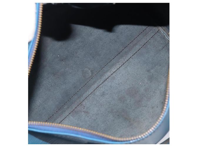 LOUIS VUITTON Epi Speedy 30 Hand Bag Toledo Blue M43005 LV - vista 11