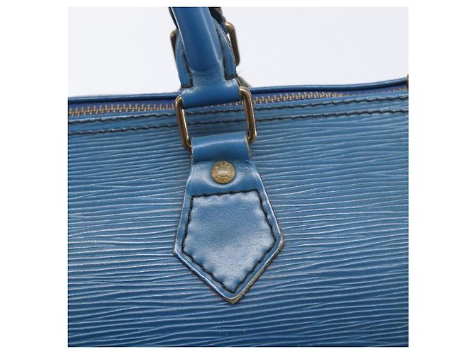 LOUIS VUITTON Epi Speedy 30 Hand Bag Toledo Blue M43005 LV - vista 19