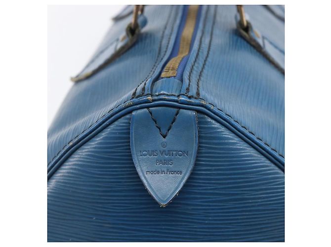 LOUIS VUITTON Epi Speedy 30 Hand Bag Toledo Blue M43005 LV - vista 20