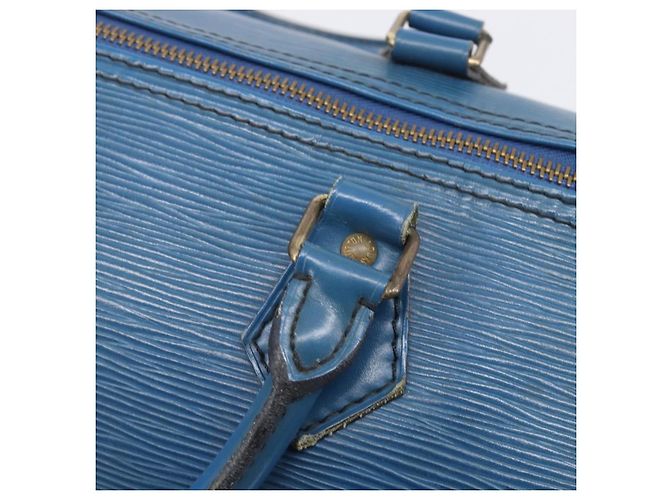 LOUIS VUITTON Epi Speedy 30 Hand Bag Toledo Blue M43005 LV - vista 21