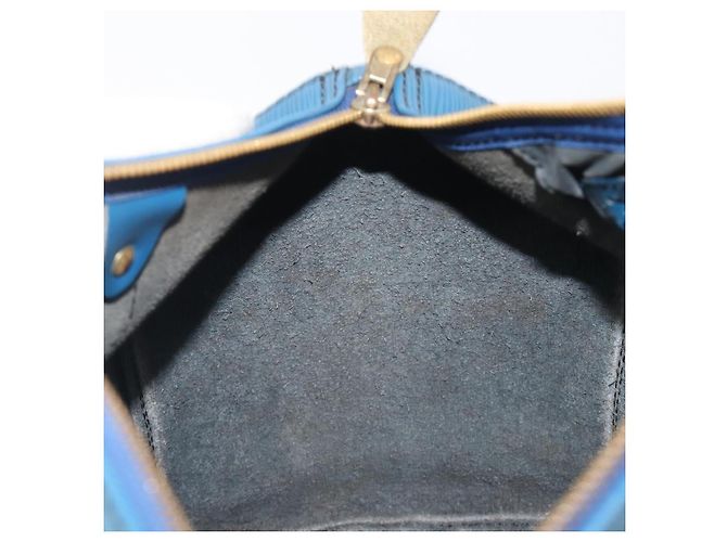 LOUIS VUITTON Epi Speedy 30 Hand Bag Toledo Blue M43005 LV - vista 23