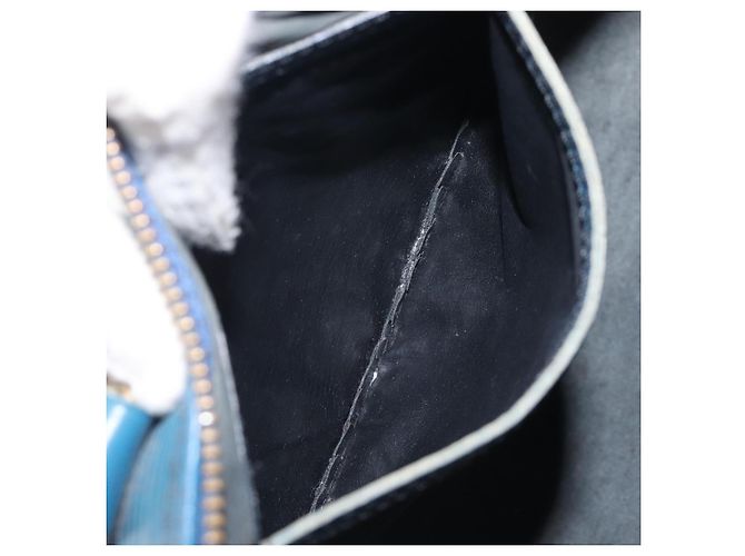 LOUIS VUITTON Epi Speedy 30 Hand Bag Toledo Blue M43005 LV - vista 24