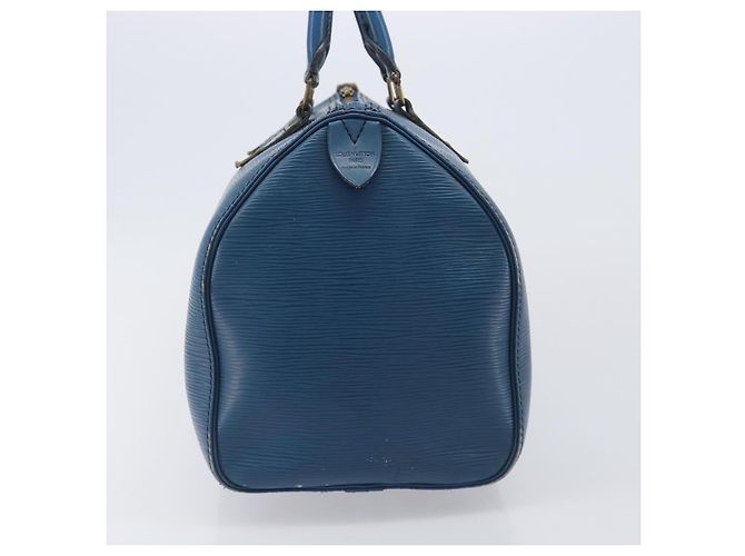 LOUIS VUITTON Epi Speedy 30 Hand Bag Toledo Blue M43005 LV - vista 3
