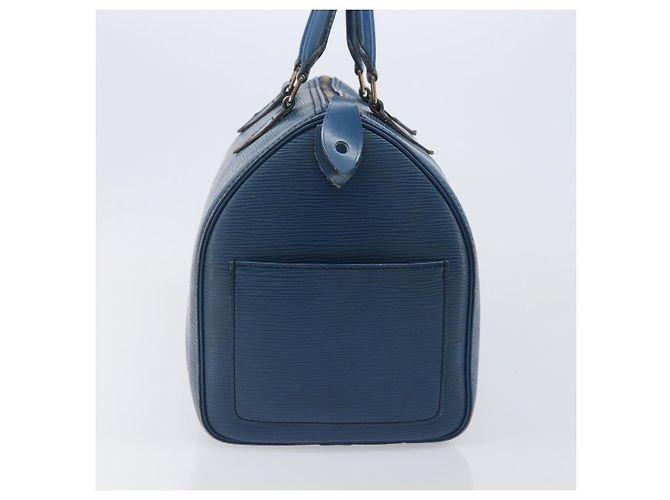 LOUIS VUITTON Epi Speedy 30 Hand Bag Toledo Blue M43005 LV - vista 4