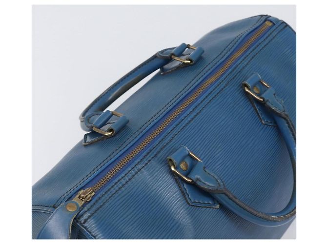LOUIS VUITTON Epi Speedy 30 Hand Bag Toledo Blue M43005 LV - vista 6