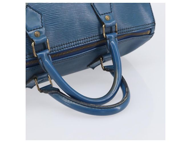 LOUIS VUITTON Epi Speedy 30 Hand Bag Toledo Blue M43005 LV - vista 7