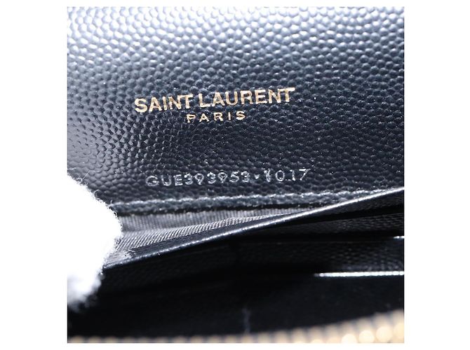 Autre Marque Saint Laurent Cassandra Chain Shoulder Bag Leather Black Gold - vista 20