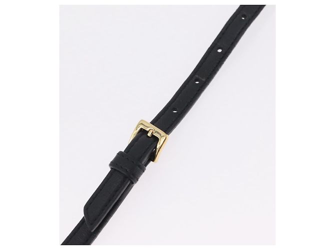 Miu Miu Matelasse Shoulder Bag Leather Black Gold - vista 9