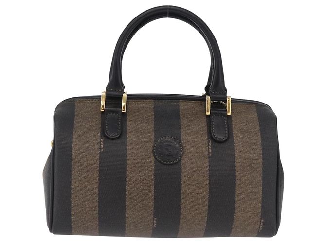 FENDI Pecan Hand Bag PVC Brown Gold Tone - vista 13