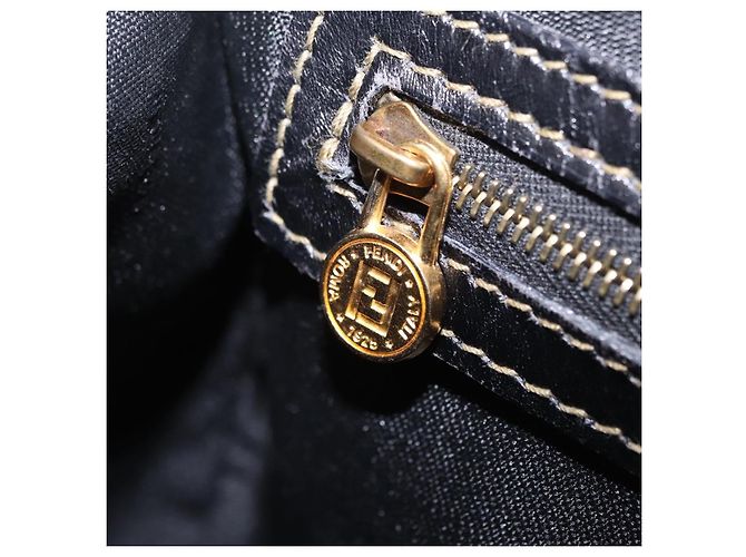 FENDI Pecan Hand Bag PVC Brown Gold Tone - vista 22