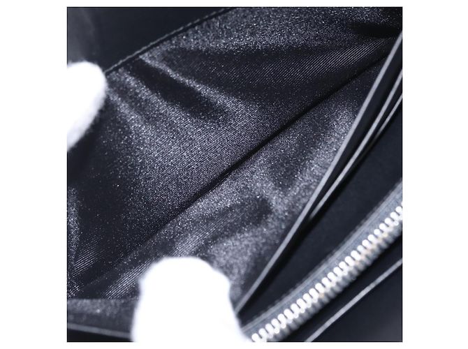 LOEWE Anagram Long Wallet Leather Navy Silver - vista 19