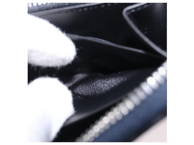 LOEWE Anagram Long Wallet Leather Navy Silver - vista 23