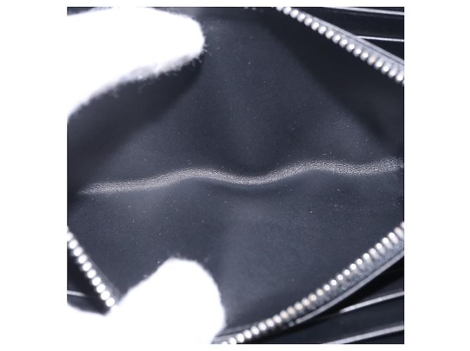 LOEWE Anagram Long Wallet Leather Navy Silver - vista 9