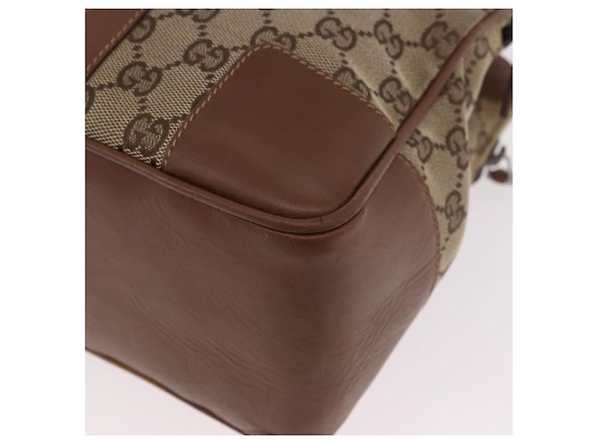 GUCCI GG Canvas Web Sherry Line Tote Bag Beige Silver Red - vista 16