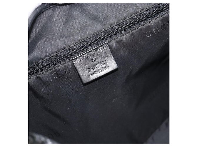 GUCCI Jackie Hand Bag Suede Black Silver 001 3346 - vista 17