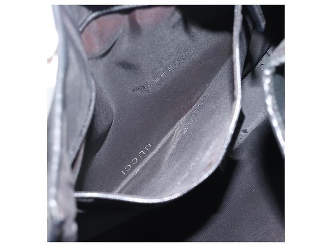 GUCCI Jackie Hand Bag Suede Black Silver 001 3346 - vista 21
