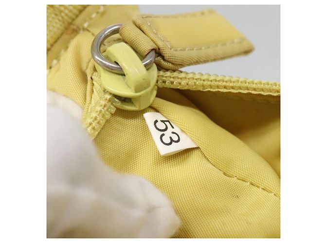 PRADA Accessory Pouch Nylon Yellow Gold - vista 12