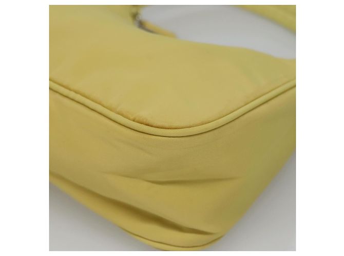 PRADA Accessory Pouch Nylon Yellow Gold - vista 14