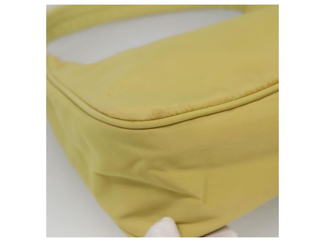 PRADA Accessory Pouch Nylon Yellow Gold - vista 15