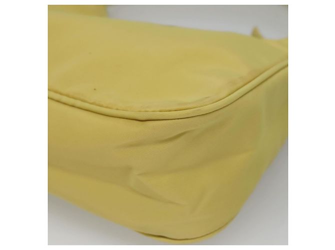 PRADA Accessory Pouch Nylon Yellow Gold - vista 16