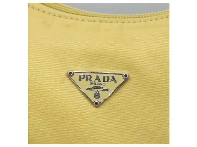 PRADA Accessory Pouch Nylon Yellow Gold - vista 18