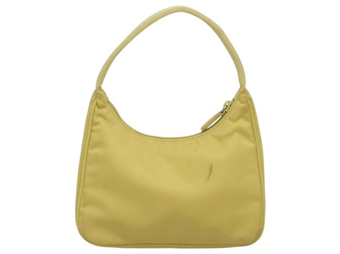 PRADA Accessory Pouch Nylon Yellow Gold - vista 2