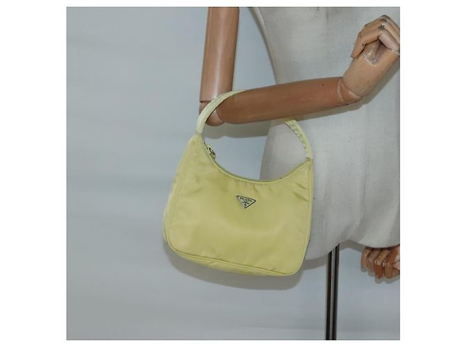 PRADA Accessory Pouch Nylon Yellow Gold - vista 22
