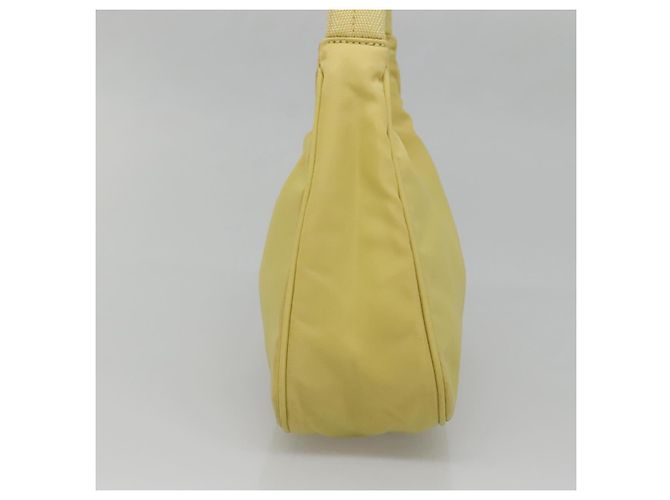 PRADA Accessory Pouch Nylon Yellow Gold - vista 3