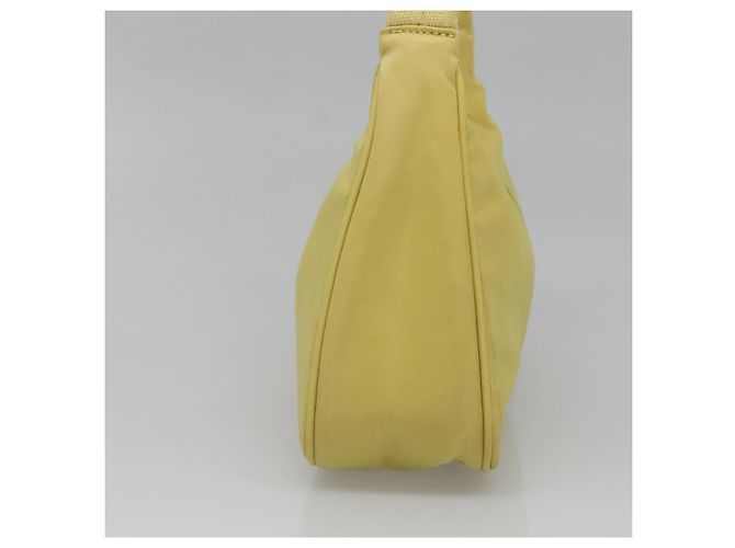 PRADA Accessory Pouch Nylon Yellow Gold - vista 4