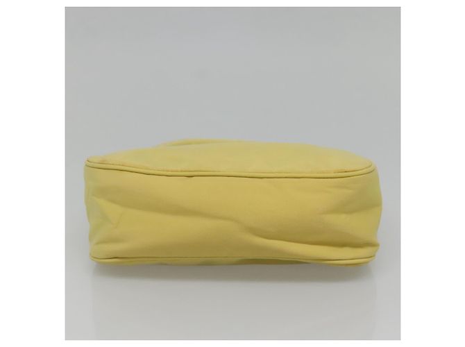PRADA Accessory Pouch Nylon Yellow Gold - vista 5