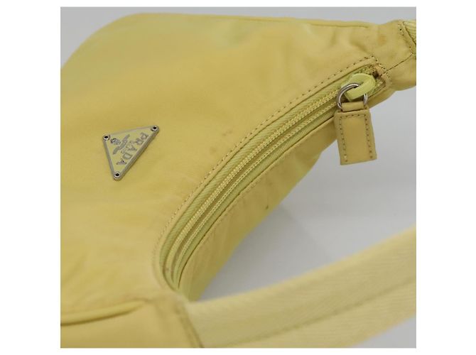 PRADA Accessory Pouch Nylon Yellow Gold - vista 6