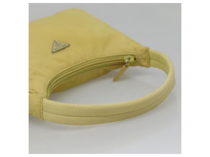 PRADA Accessory Pouch Nylon Yellow Gold - vista 7