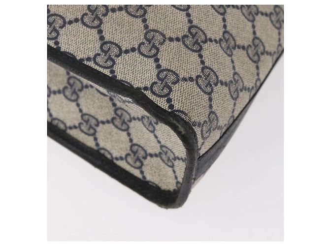 GUCCI GG Supreme Tote Bag PVC Navy Gold - vista 16