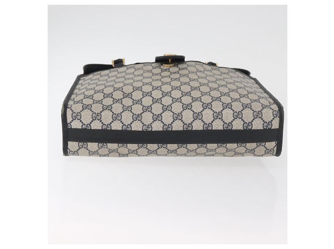 GUCCI GG Supreme Tote Bag PVC Navy Gold - vista 6