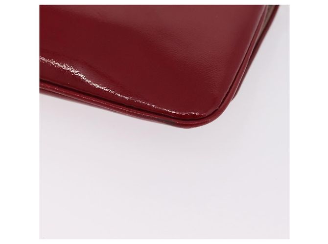 Céline CELINE Triomphe Shoulder Bag Leather Red Gold Tone - vista 15