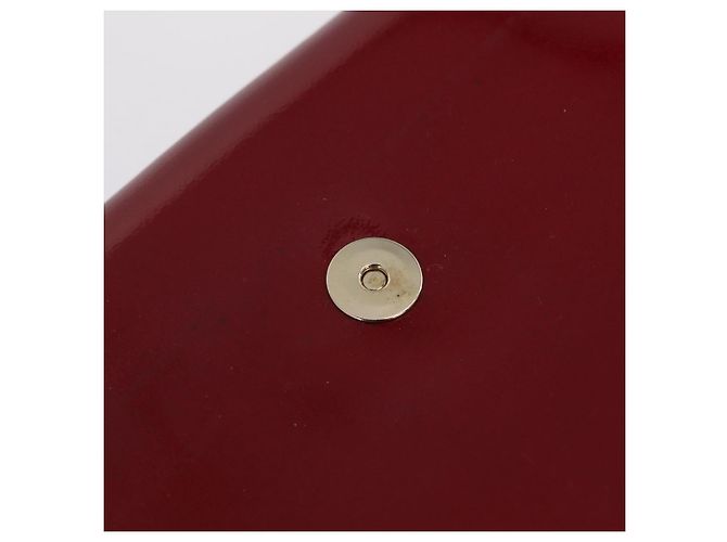 Céline CELINE Triomphe Shoulder Bag Leather Red Gold Tone - vista 20